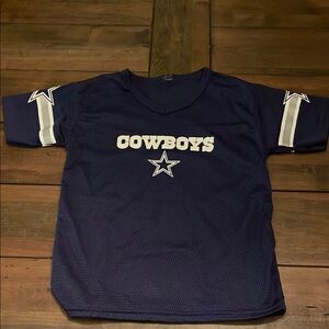 Kids Navy Cowboys jersey